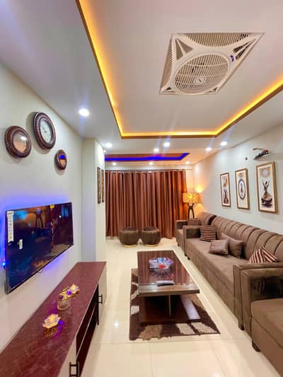 One Bed Fully Furnished Luxury Apartment Available For Rent in Jasmine Block Bahria Town Lahore