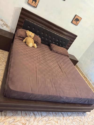 Good condition bed with molty spring foam.