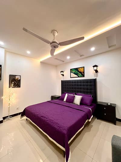 One Bedroom Fully Furnished Apartment Available For Rent in Nishtar Block Bahria Town Lahore