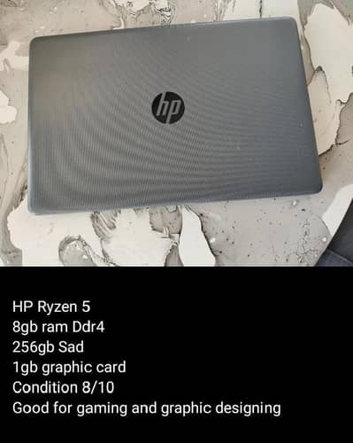 hp Ryzen 5 laptop with 1gb graphic card