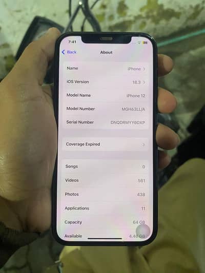 I phone 12  for sale 64 gb  jv