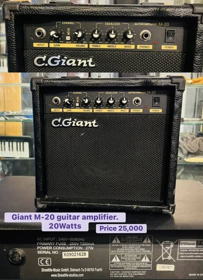 C. Giant M-20 Guitar amplifier 20 Watt / Piano / Keyboard / Benjo /