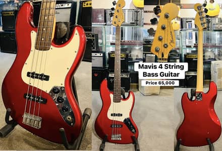 Mavies 4 Strings Bass Guitar / Keyboard / Piano / Amp / Vilons
