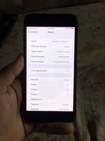 Iphone 7+ official pta approve 128 gb