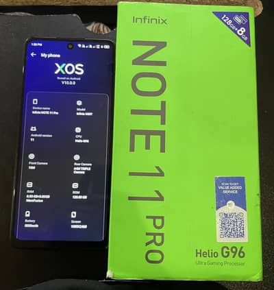 Infinix note 11 pro official PT approved 8/128 gb