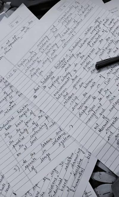 Handwriting Assignment, Work روزانہ کام روزانہ کیش 