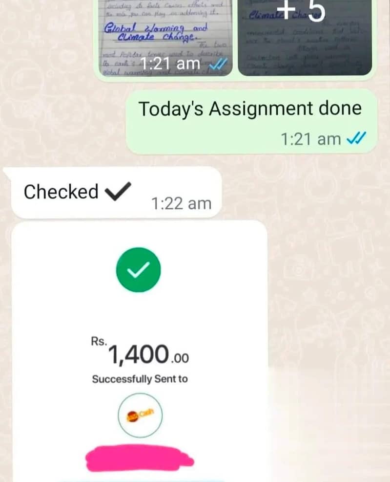 Hand Writing Assignment Work 1