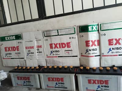 EXIDE N150 12V 120Ah UPS Battery – Heavy Backup – Excellent Condition