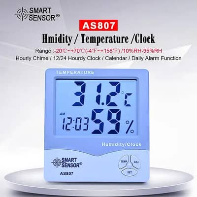 Temperature Humidity Meter price in pakistan AS807 Smart Sensor