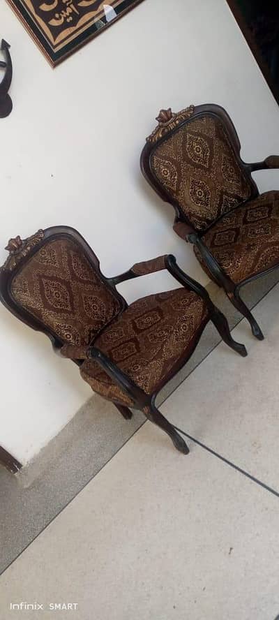 2 Wooden Chairs