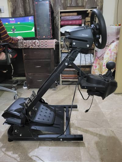 logitech g923 racing steering wheel + h shifter + stand with boxes