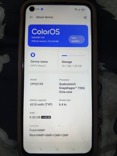 urgent sale oppo reno 5