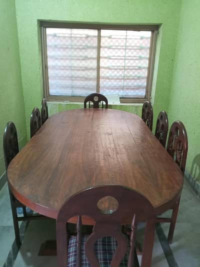 Dining table with 8 chairs