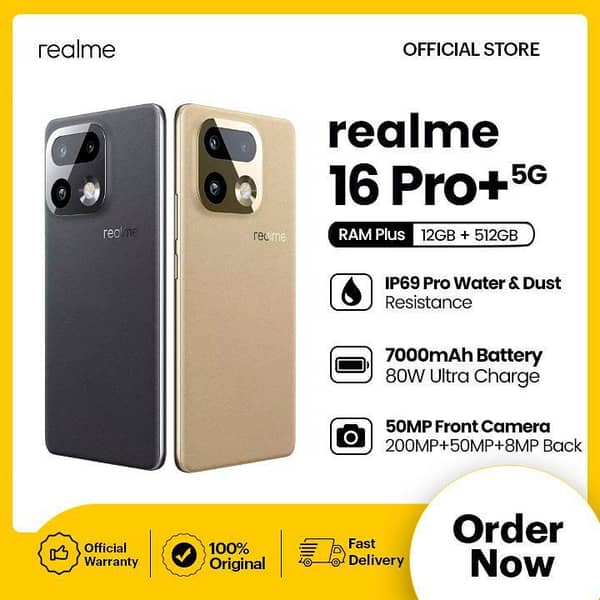 realme 16 pro+ | 12GB RAM + 512GB ROM