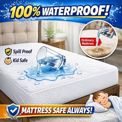 Waterproof Mattress Protector Double Bed