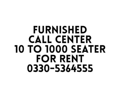 Office,Call center,Hall for rent 0330-5364555