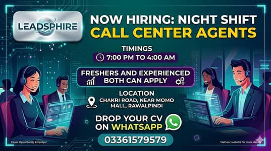 Call Center Job || Male & Female || Night Job || Office Job