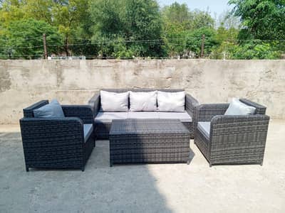4 Seater Roop Set/Rattan sofa set/L-Shape/Outdoor Chairs/Lawn set