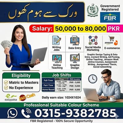 Online job/part time/ home job/ website working/ Data Work/Advertising