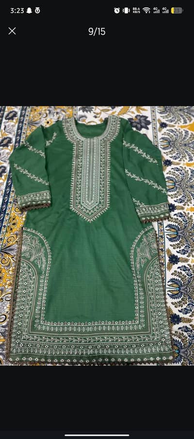 lawn embroidered suit