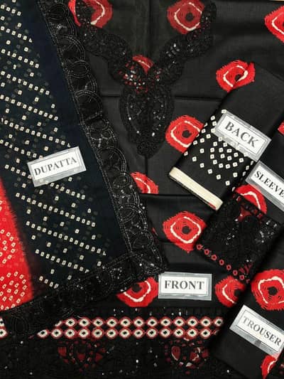 Luxury Embroidered Lawn Suit 2026 with Chiffon Dupatta