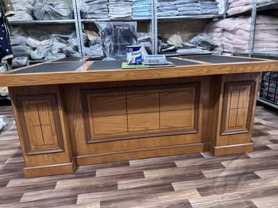 Brand new ceo table in oak wood