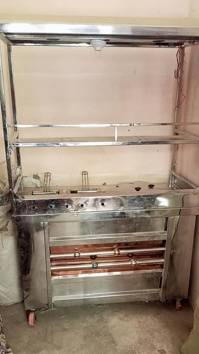 Brand New French Fries Counter with Cylinder