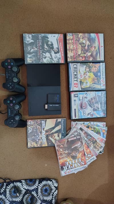 PS2 Gaming Package | 2 Controllers | 14 Games | HDMI Converter |