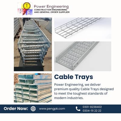 Cable Tray Manufacturer in Karachi | Power Engineering | Heavy Duty C