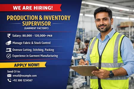 Production & Inventory Supervisor (Garment Factory)