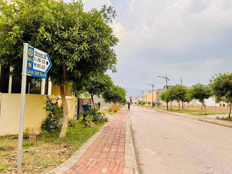 8Marla ideal location solid land plot with back open 11