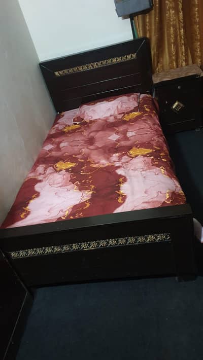 bed for sale with side table