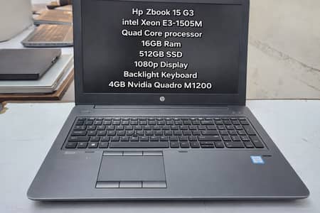 HP ZBook 15 G3 | Xeon | 16GB RAM | 512GB SSD | 4GB Graphics
