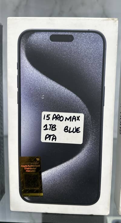 Apple 15 Pro Max 1TB Blue Pta Approved Box Pack Non Active