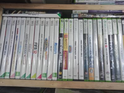 Xbox game and Wii games