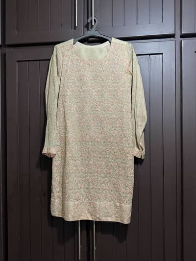 Cotten net shirt dubatta