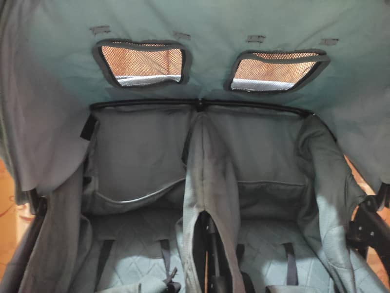 Baby Twin Two Seater Stroller 4