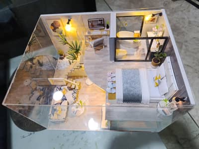 Mini hand crafted house .