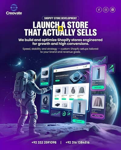 Launch A Store That Actually Sells! Shopify Expert Services