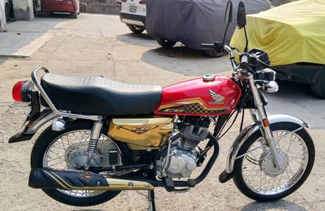 Honda CG 125 Gold Edition Model 2024 only 3600 km driven