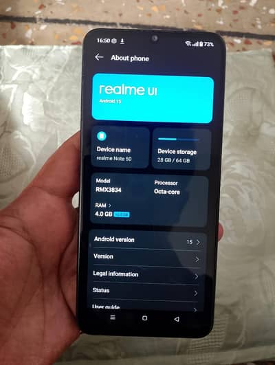 REALME NOTE 50 4/64 approved only all ok