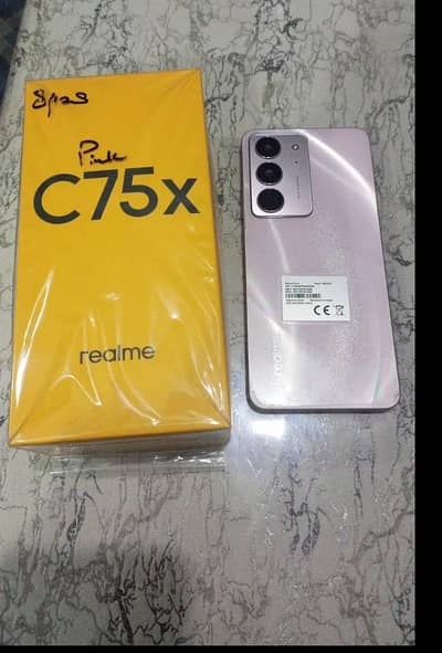 Real Me C75 8+81258gb pta approved with official warranty 10/9 condi