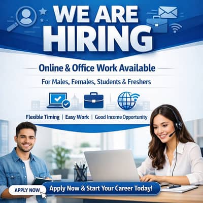 We are hiring Part time and full job