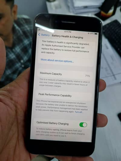 iPhone 8plus 64 GB 10/9 PTA 71 battery health