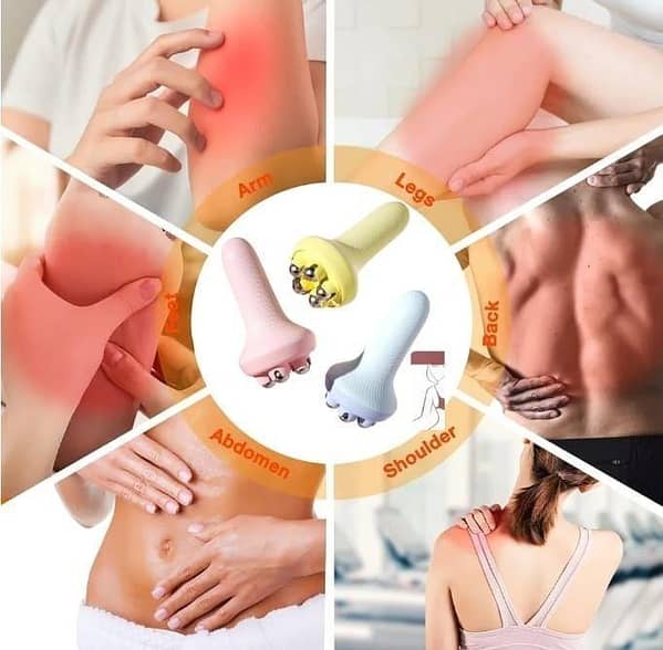 Portable roller ball massager Handheld body massager muscle relaxant