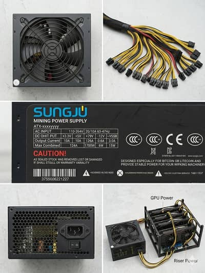 Sungju 1800W ATX Mining Power Supply