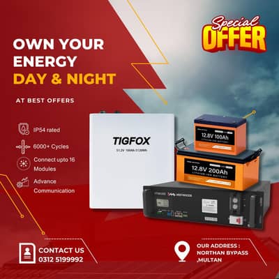 Tigfox , vestwoods LiFePO4 Battery