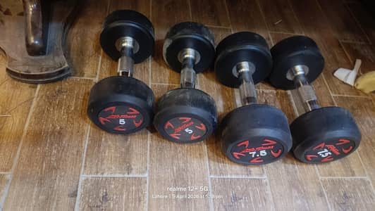 selling my dumbbell and curved rod