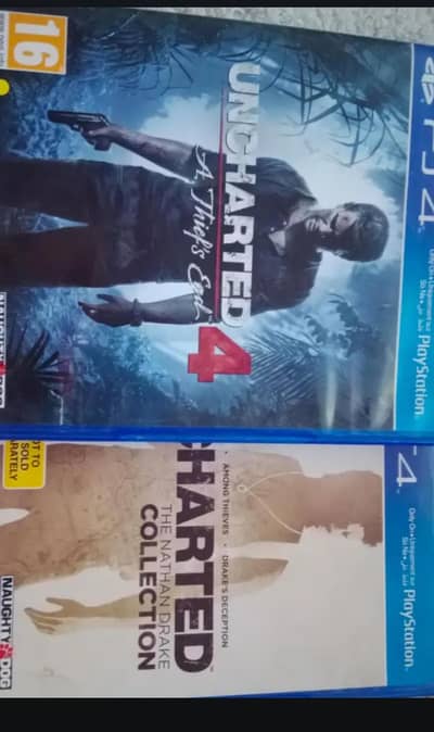 uncharted 4 and uncharted drake's collection PS4