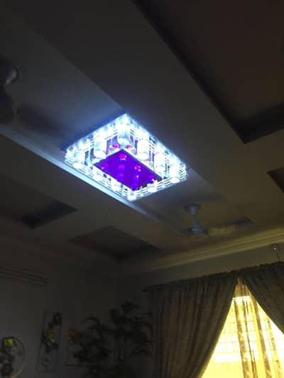 Modern Square LED Ceiling Chandelier – Fancy Crystal Light